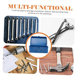 Uonlytech Box Portable Tool Box Mechanic Tool Box Tractor Implements Repairing Tool Box Portable Tool Box with Wheels Tool Chest Metal Tool Case Iron Uonlytech