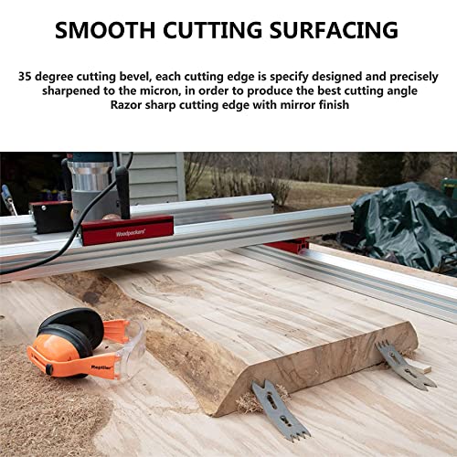 SpeTool CNC Spoilboard Surfacing Router Bit 1/2 Shank 2 Inch Cutting Diameter, Slab Flatting Router Bit Carbide Insert Planing Bit Wood Bottom - WoodArtSupply