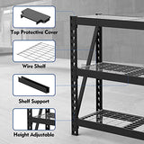 WORKPRO 3-Tier Metal Garage Shelving Unit, Heavy Duty Storage Utility Rack, 50”W x 18”D x 47”H, 5400 LBS Load Capacity, Industrial Steel Shelf with WORKPRO