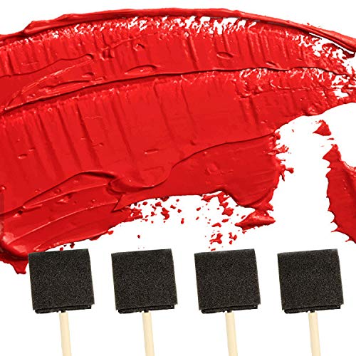 QTLCOHD 50Pcs Foam Paint Brushes 3 Inch Foam Brushes Bulk Paint Sponge Brushes for Painting, Mod Podge, Acrylics, Staining, Varnishes, Crafts - WoodArtSupply