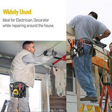 SOGCASE Tool Pouch Nails Screws Bag with Belt Clip (XL, Black) SOGCASE