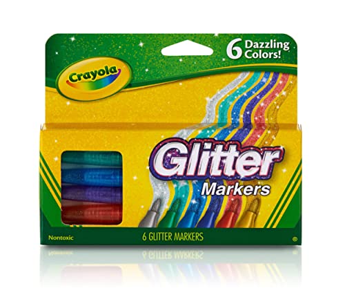 Crayola Glitter Markers 6ct Crayola