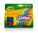 Crayola Glitter Markers 6ct Crayola