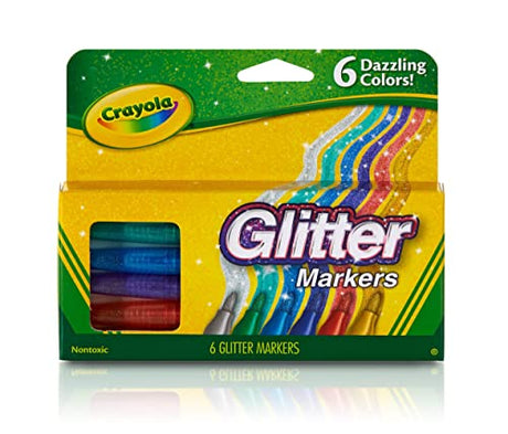 Crayola Glitter Markers 6ct Crayola