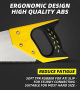 DOWELL 14 in Hand Saw - 11 TPI Fine Cuts Wood Saw Perfect for Sawing, Trimming, Gardening, Cutting Wood, Drywall, Plastic Pipes, Sharp Blade - DOWELL