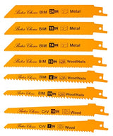 Bates- Reciprocating Saw Blades, 8 Pack, 6 inch, Saw Blade, Reciprocating Saw Blades Wood, Reciprocating Saw Blades Metal, Saw Blades Reciprocating Bates Choice