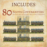 Wargames Delivered Pike & Shotte Epic Battles Scale Scots Covenanters Battalia, 3 Plastic Scots, Scots Lancers, Mounted, Dismounted Scots Dragoons, Wargames Delivered