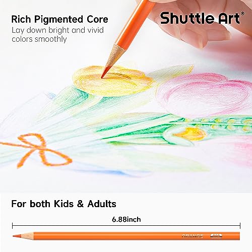 172 Colored Pencils Soft Core Color Pencil Set For Adult Coloring