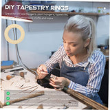 COHEALI 30pcs Handmade Wooden Ring Unfinished Smooth Wooden Ring Floral Hoop Ring Dream Catcher DIY Wood Circles for Craft Macrame Hoop Unfinished COHEALI