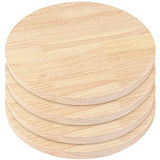 4 Pack Pine Circle Plaque, 12 Inch Round Wood Plaque, Unfinished Wooden Circle Plaque for Painting, Pouring, Resin, Engraving, Collage Artist GNIEMCKIN