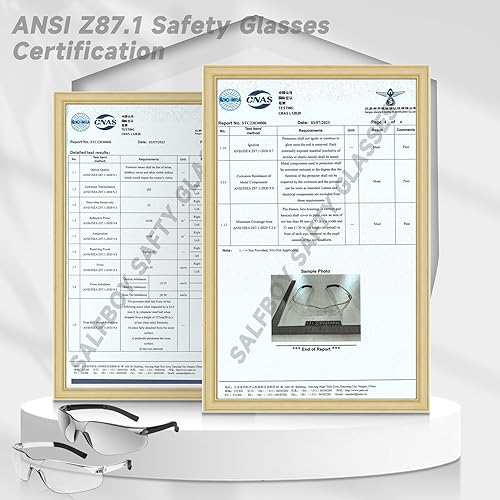 Salfboy Safety Glasses for Men Women ANSI Z87.1 Safety Glasses Bulk UV Protective Eyewear Scratch-Resistant 50PCS - WoodArtSupply