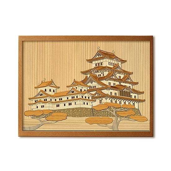 KINOWA Wooden Art Kit Kiharie Himeji Castle Made in Japan KINOWA