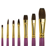 Mont Marte Gallery Series Watercolour Brush Set, 7 Piece. Features a Range of Watercolour Paint Brushes Made from Pony Hair. MONT MARTE