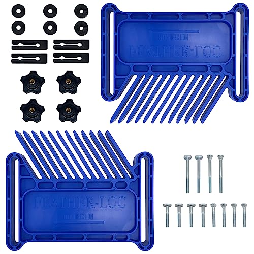 Featherboard Woodworking Tools, Safety Device Stackable Featherboard for Table Saws, Router Tables & Band Saw with Miter Slots, Miter Track, T-Slots, - WoodArtSupply