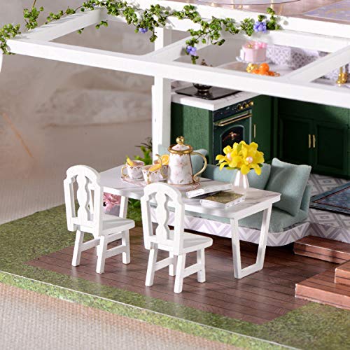 GuDoQi DIY Miniature Dollhouse Kit, Tiny House kit with Music, Miniature House Kit 1:24 Scale Monet Garden, Great Handmade Crafts Gift for Birthday GuDoQi