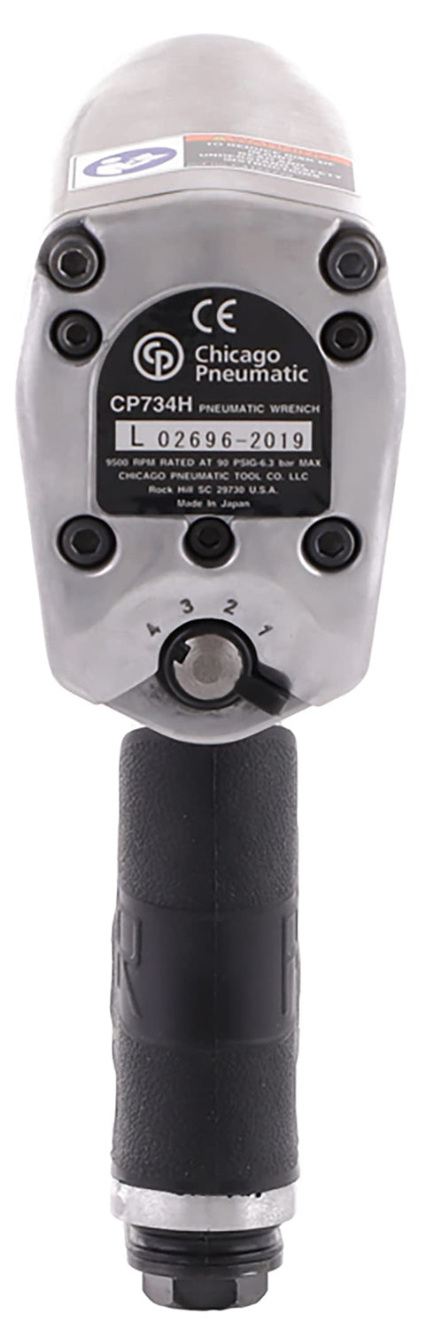 Chicago Pneumatic CP734H Air Impact Wrench (1/2 Inch), Air Impact Gun Industrial Repair & Assembly Tool, Pistol Handle, Pin Clutch, Max Torque Output Chicago Pneumatic