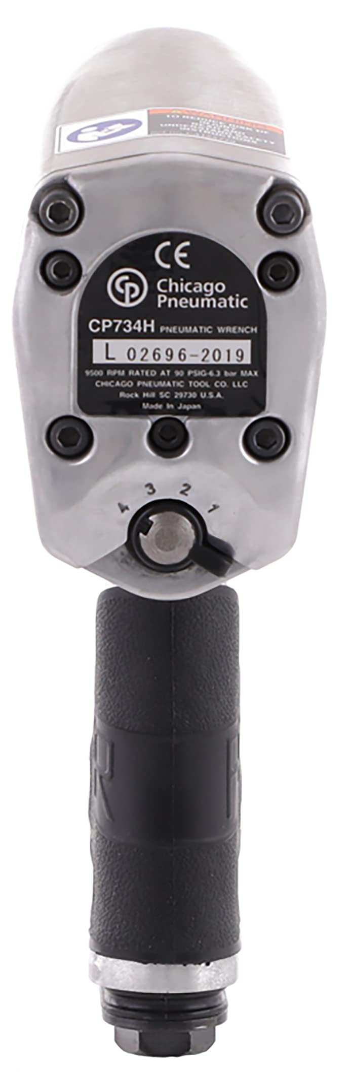 Chicago Pneumatic CP734H Air Impact Wrench (1/2 Inch), Air Impact Gun Industrial Repair & Assembly Tool, Pistol Handle, Pin Clutch, Max Torque Output Chicago Pneumatic