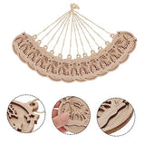 Abaodam Unfinished Wooden Cutouts 30 pcs Double Decorative Wood Chips Christmas Hanging Decorations Toy for Kids Toys for Kids Graffiti Wooden Slices Abaodam