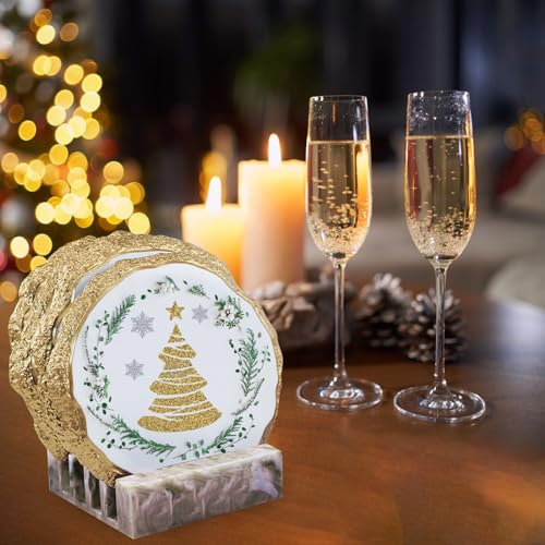 4 pcs Resin Coaster Molds, Silicone Coaster Molds for Epoxy Resin，Irregular Edge Coaster Molds for Resin Casting DIY Custom Coasters Resin Crafts SIMEIQI