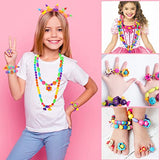 NIDOOT Pop Beads, Girls Jewelry Making Kit, Bracelet Making Kit for Girls, 550Pc+ Snap Beads for Kids, Girl Toys Age 4-5, 5 6 Year Old Girl Gift, NIDOOT