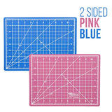US Art Supply 9" x 12" Pink/Blue Professional Self Healing 5-Ply Double Sided Durable Non-Slip Cutting Mat Great for Scrapbooking, Quilting, Sewing U.S. Art Supply