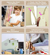 Puzzled 3D Puzzle Battleship Navy Ship Wood Craft Construction Kit Educational DIY Wooden Toy Assemble Model Unfinished Craft Hobby Navy Ship Puzzle Puzzled