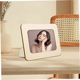 ABOOFAN 6Pcs 6 unfinished wood craft frames picture frames wood frame wooden child desktop decorate postcard photo bulk Wood parent-child Vertical ABOOFAN