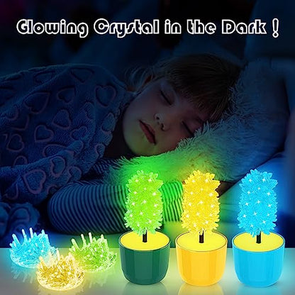 sdaymol Glowing Crystal Growing Kit, Science Kits for Kids Age 8-12, DIY Educational Science Experiments Lab Toys - STEM Projects Toys for Kids & - WoodArtSupply