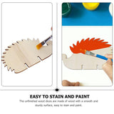 Abaodam Unfinished Wood Hedgehog Cutouts DIY Blank Woodland Forest Animal Wood Slices for Christmas Party Favor Supplies Gifts Abaodam