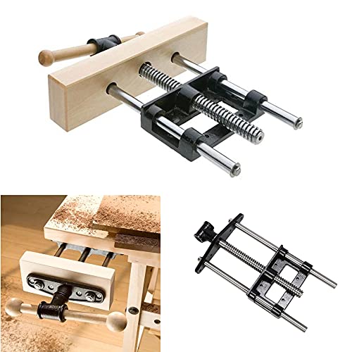 uyoyous 7" Front Vise Woodworking Bench Vise Cast Iron Front Screw Vise Woodworking Front Vise Wood Vise uyoyous