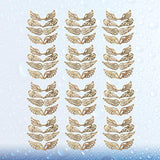 Amosfun Wood Slices Angel Wings Cutouts Craft DIY Ornaments for Birthday Christams Crafts Accessories 80pcs Amosfun