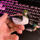 Selsela Goldeneye Mini Wood Duck Figurine Statue Carving Decoration Decoy Sculpture Small Animals Selsela