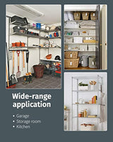 FDW 18x48x82 inch Wire Shelving Unit with Wheels Steel 6 Tier Heavy Duty Layer Rack Storage Metal Shelf Garage Organizer Wire Rack Shelving FDW