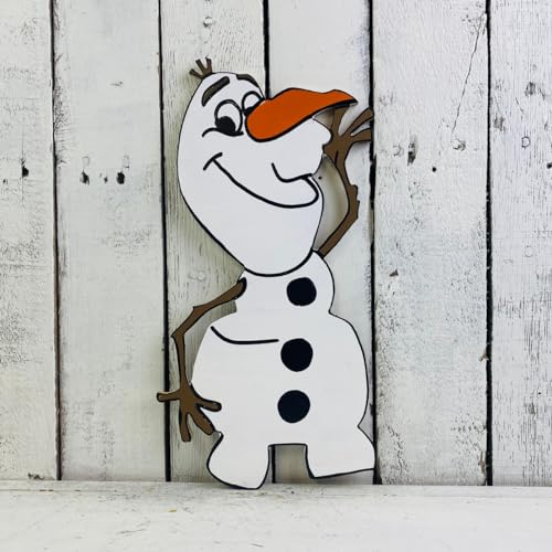Magical Snowman, Christmas Shapes, Kid's Craft, Unfinished Wood Cutout, Paint by Line