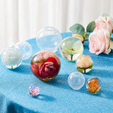 12Pcs Transparent Resin Molds Silicone Set, Clear Silicone Molds for Epoxy Resin Include Seamless Sphere ,Deep Cube Resin Molds Silicone,Molds for Loyohep
