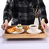 Prosumers Choice 3-Piece Set Bamboo Serving Trays with Handles - With Sizes, 1xS (38.1x25.4x4.9cm), 1xM (40.6x28.0x4.9cm), 1xL (43.2x30.5x4.9cm) - Prosumer's Choice