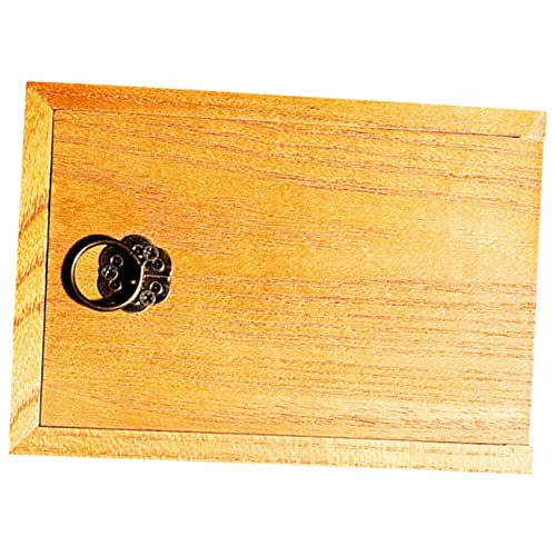 MAGICLULU Storage Box Jewelery Organzer Kids Jewelry Organizer Tea Storage Box Unfinished Wood Chest Box Wooden Tea Bag Box DIY Craft Box Wooden MAGICLULU