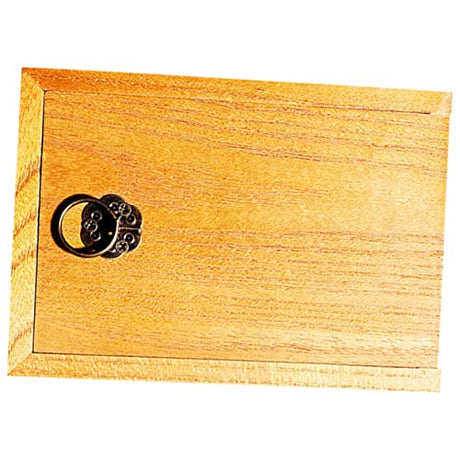 MAGICLULU Storage Box Jewelery Organzer Kids Jewelry Organizer Tea Storage Box Unfinished Wood Chest Box Wooden Tea Bag Box DIY Craft Box Wooden MAGICLULU