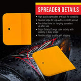 Custom Shop - 4 Inch Body Filler Spreaders for Automotive Body Fillers, Putties and Glazes - Easy, Precise, and Reusable Application - 50 Pack Custom Shop