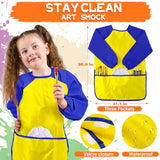 POPYOLA Acrylic Paint Set for Kids with Portable Gift Bag, Art Supplies Kids Painting Set with Non Toxic Paints, Smock, Easel, Ornaments, Paint POPYOLA