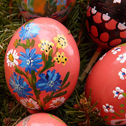 Sportsvoutdoors 6PCS Egg Kitchen Toys, Wooden Toy Food, Kids Play Food Cooking DIY Kitchen Pretend Play Food Set, Easter Eggs sportsvoutdoors