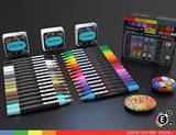 Acrylic Markers, Paint Pens Assorted Vibrant Markers for Rock Painting, Canvas, Glass, Mugs, Wood, Ceramic, Fabric, Metal, Scrapbooking. Non Toxic, TOOLI-ART