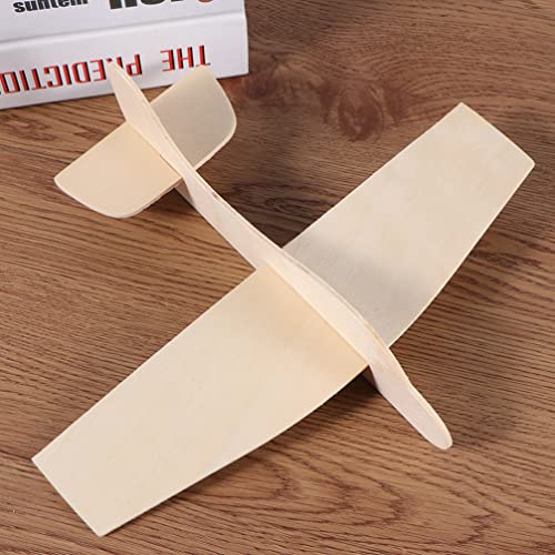 STOBOK 20pcs DIY Wood Planes Blank Painting Plane Wooden Airplane Craft Kits Unfinished Assemble Airplane Models Handicraft Plane Toy for Kids STOBOK