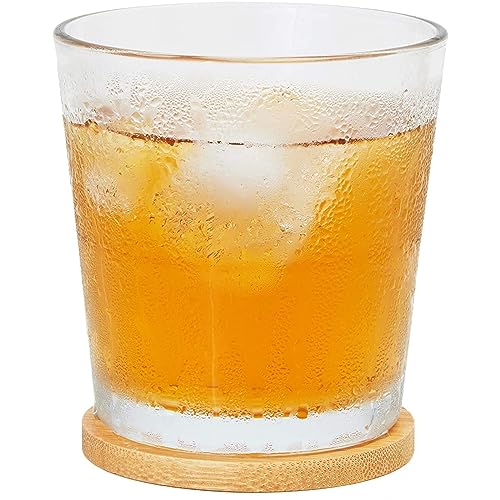 Juvale Round Bamboo Coasters Set for Drinks (12 Pack)