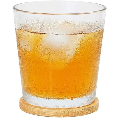 Juvale Round Bamboo Coasters Set for Drinks (12 Pack)