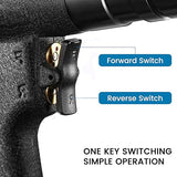 QIUMIN Pneumatic Rivet Nut Gun with Self-Locking Head Gun 1/4'', 5/16'', 3/8'' Mandrels, Air Riveting Gun Kit Riveter Set QIUMIN