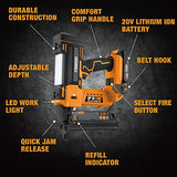 Freeman PE20V31618G 20 Volt Cordless 3-in-1 16 and 18 Gauge Nailer/Stapler Kit with Lithium Ion Battery, Charger, Bag, and Fasteners (600 Count) – Freeman