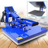 Heat Press Machine, 16" x 20" Manual Magnetic Semi-Automatic Heat Press Machine, Clamshell Vertical Version Auto Open Heat Printing Presses Transfer TBVECHI