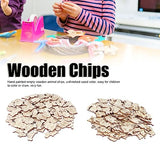 200 Pcs Unfinished Wooden Animal Cat Dog Shapes Wooden Cutouts Chips Colorable Animal Crafts Empty Wooden DIY Ornaments for Home Kindergarten Tissting