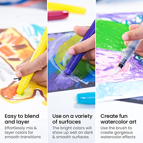 Arteza Kids Gel Crayons, 36 Count, Twistable and Washable Jumbo Crayons, School Supplies for Classrooms, Students, and Teachers Arteza Kids